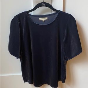 Madewell Flowy Velvet Blouse